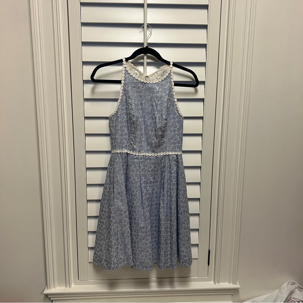 Lilly eyelet/seersucker dress, Size 0